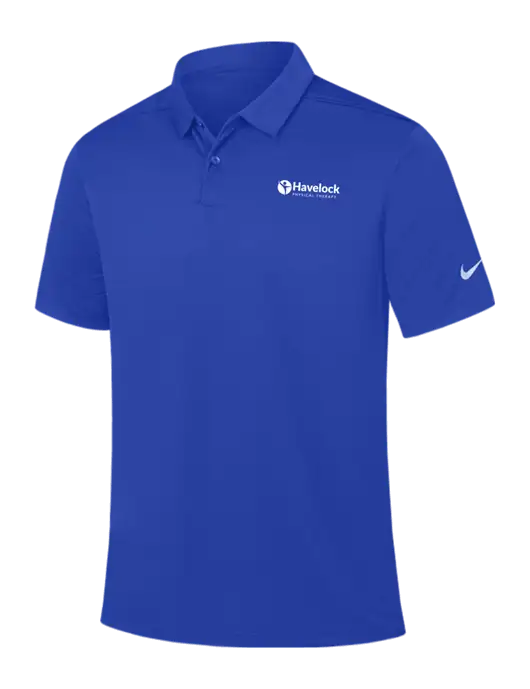 Nike Dark Royal Dry Essential Solid Polo w/Havelock Logo