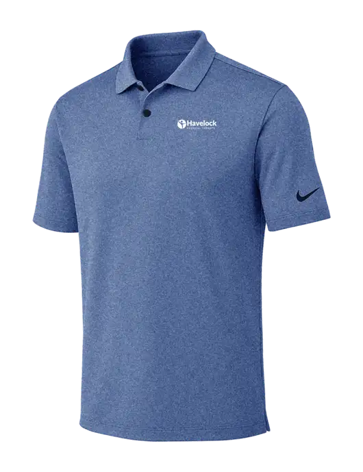 Nike Dark Royal Heather Dri-FIT Vapor Polo w/Havelock Logo