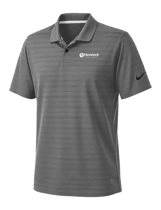 Nike Dark Medium Grey Dri-FIT Vapor Jacquard Polo w/Havelock Logo