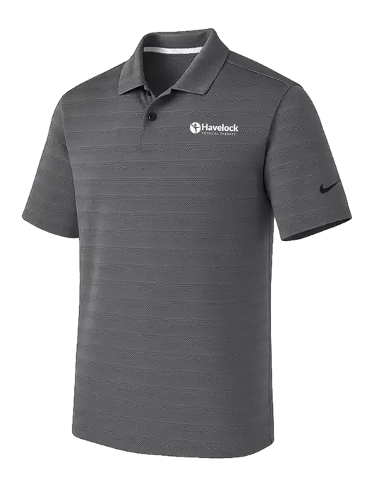 Nike Dark Medium Grey Dri-FIT Vapor Jacquard Polo w/Havelock Logo