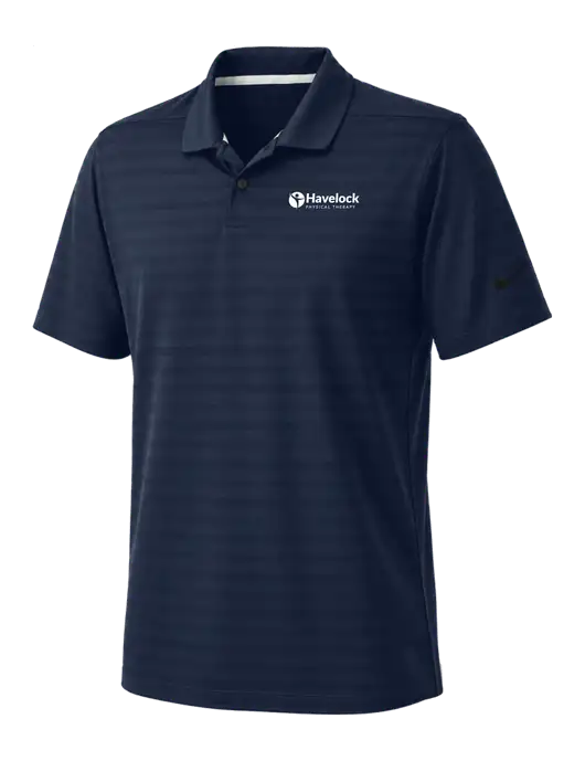 Nike Navy Dri-FIT Vapor Jacquard Polo w/Havelock Logo