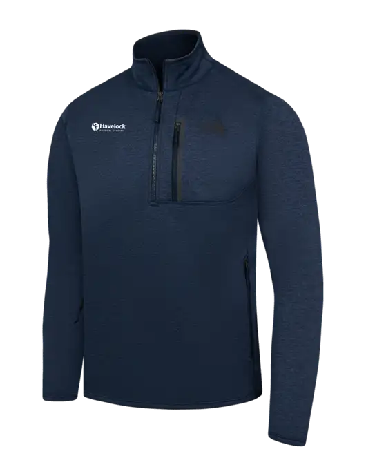 The North Face Navy Heather Skyline 1/2-Zip Fleece w/Havelock Logo