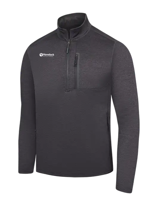 The North Face Dark Grey Heather Skyline 1/2-Zip Fleece w/Havelock Logo