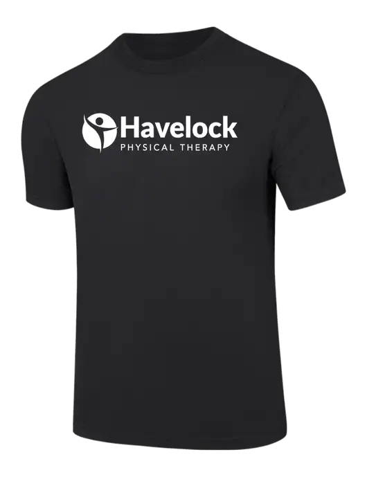 Comfort Colors 6.1 oz Black Heavyweight Ring Spun T-Shirt w/Havelock Logo