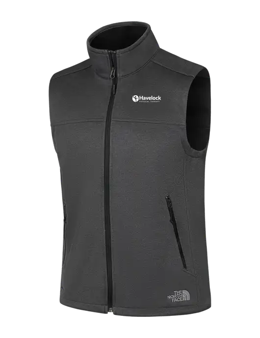 North Face Dark Grey Heather Ridgewall Soft Shell Vest w/Havelock Logo