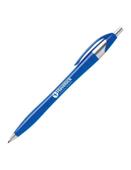 Novella Royal Platinum Pen - Blue Ink w/Havelock Logo