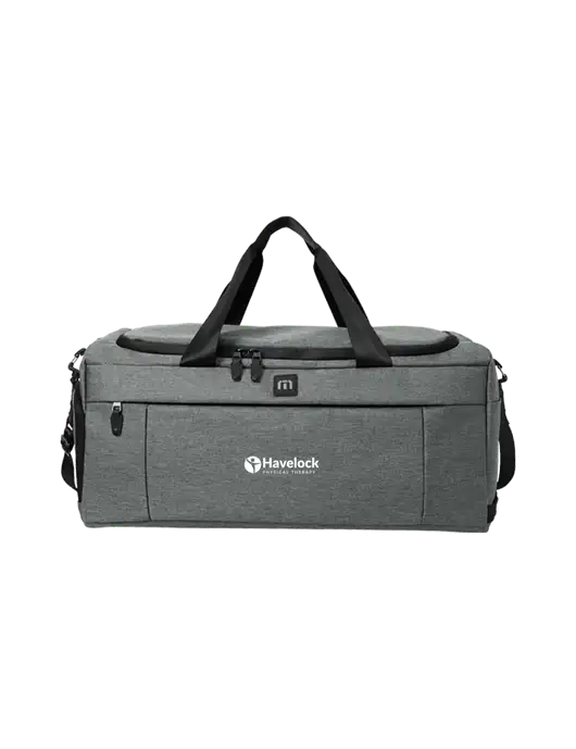 TravisMathew Dark Grey Heather Duration Duffel w/Havelock Logo