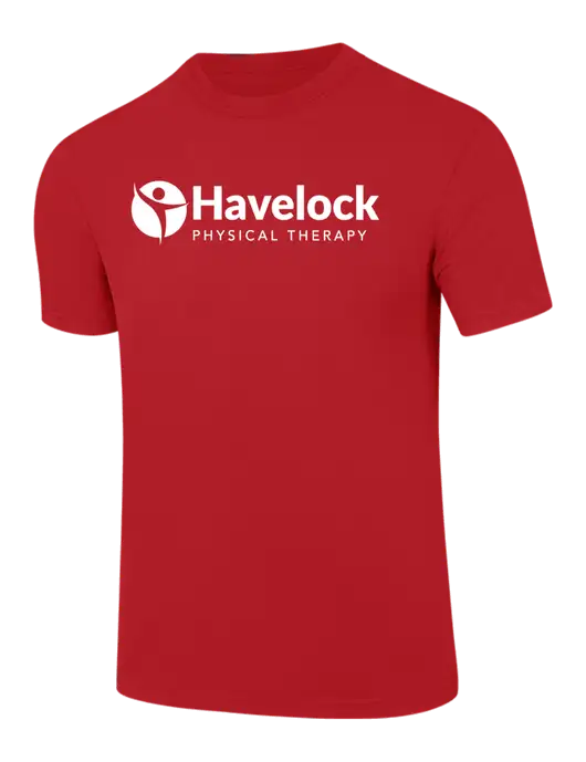 Comfort Colors 6.1 oz Red Heavyweight Ring Spun T-Shirt w/Havelock Logo