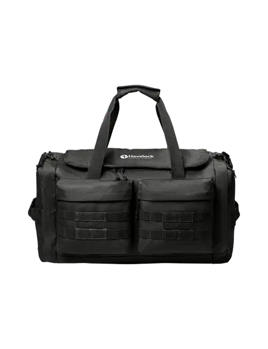 CornerStone Black Tactical Duffel w/Havelock Logo