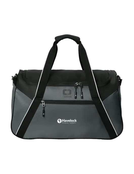 OGIO Dark Medium Grey/Black Inception Duffel w/Havelock Logo