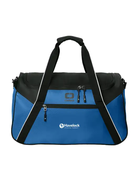 OGIO Light Navy/Black Inception Duffel w/Havelock Logo