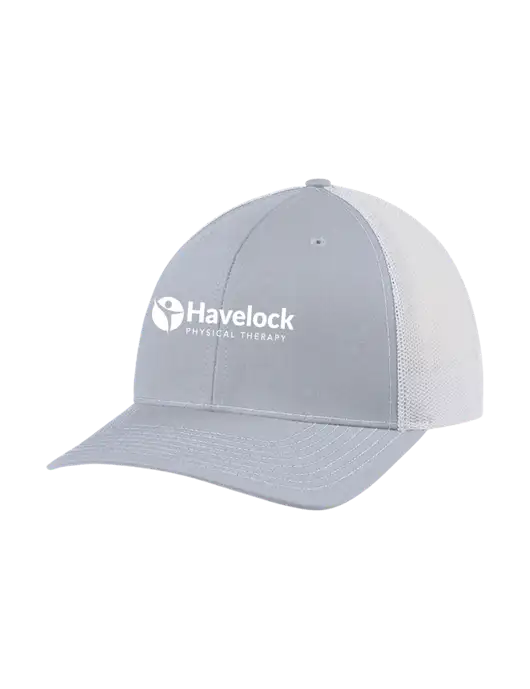 Richardson Adjustable Snapback Original 112 Trucker Cap Light Heather Grey w/White Mesh w/Havelock Logo