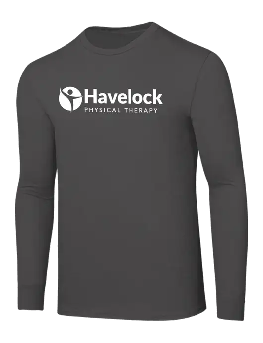 Seriously Soft Dark Grey Long Sleeve T-Shirt w/Havelock Logo