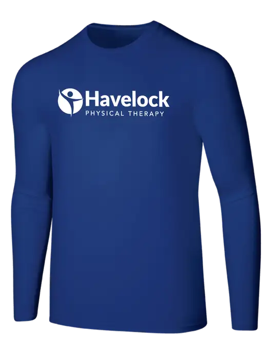 Seriously Soft Dark Royal Long Sleeve T-Shirt w/Havelock Logo