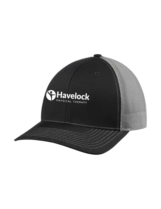 Richardson Adjustable Snapback Original 112 Trucker Cap Black w/Charcoal Mesh w/Havelock Logo
