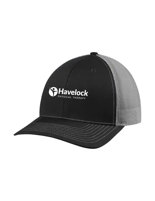 Richardson Adjustable Snapback Original 112 Trucker Cap Black w/Charcoal Mesh w/Havelock Logo