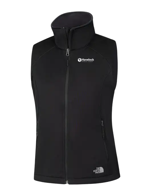 The North Face Womens Black Ridgewall Soft Shell Vest  w/Havelock Logo