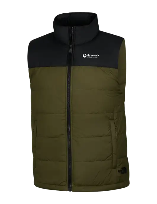 The North Face Dark Olive Everyday Insulated Vest w/Havelock Logo