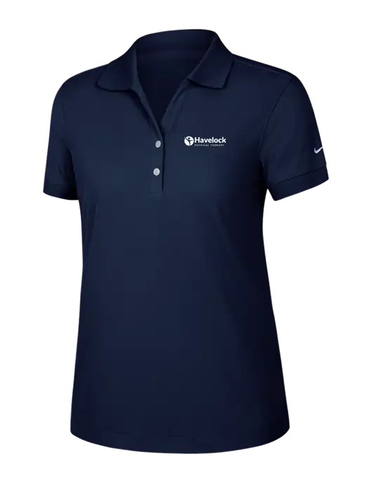 Nike Womens Dri-FIT Classic Dark Navy Polo w/Havelock Logo