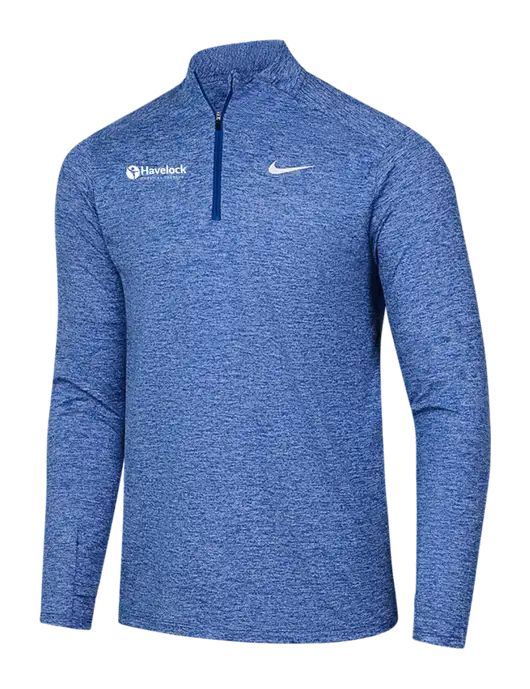 Nike Royal Heather Dri-FIT Element 1/2-Zip Pullover w/Havelock Logo