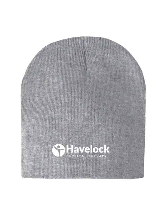 Light Grey Heather Element Knit Beanie w/Havelock Logo