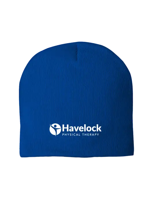 Solid Royal Element Knit Beanie w/Havelock Logo