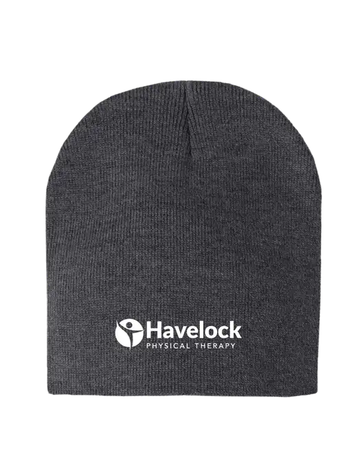 Charcoal Heather Element Knit Beanie w/Havelock Logo