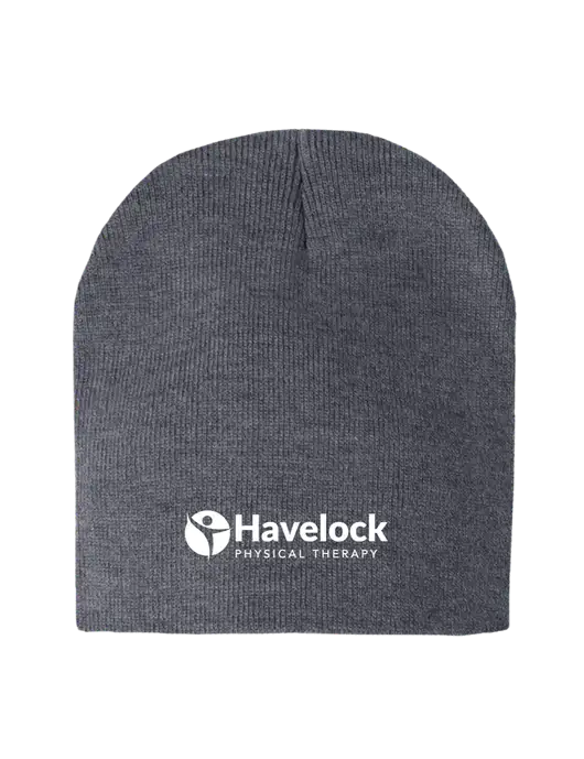 Dark Grey Heather Element Knit Beanie w/Havelock Logo