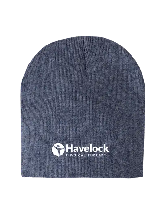 Navy Heather Element Knit Beanie w/Havelock Logo