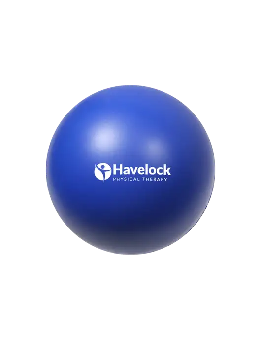 Dark Royal Blue Stress Reliever Ball w/Havelock Logo
