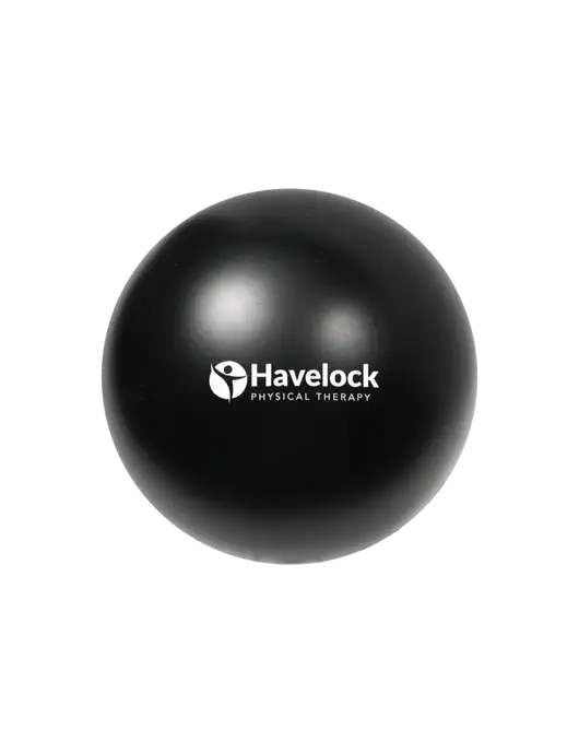 Black Stress Reliever Ball w/Havelock Logo