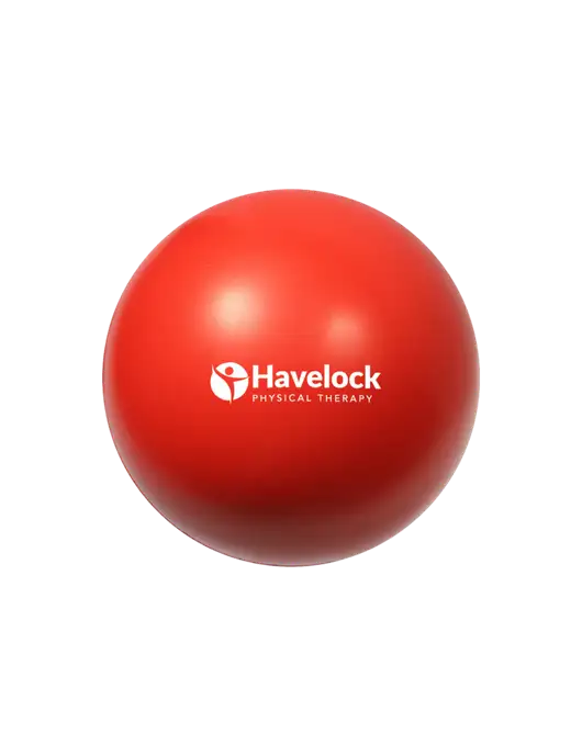 Red Stress Reliever Ball w/Havelock Logo