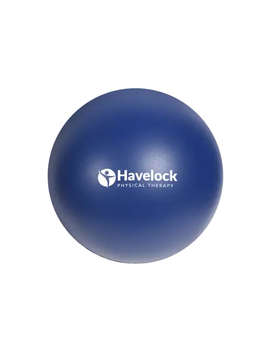Navy Blue Stress Reliever Ball w/Havelock Logo