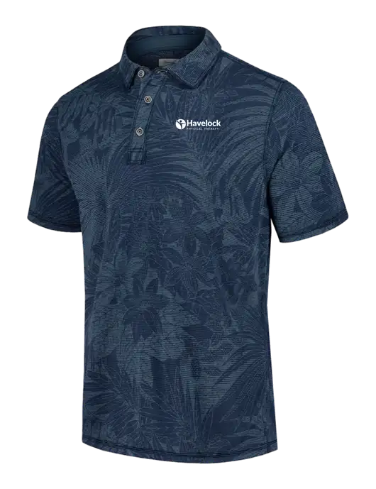 Tommy Bahama Navy Santiago Paradise Polo w/Havelock Logo