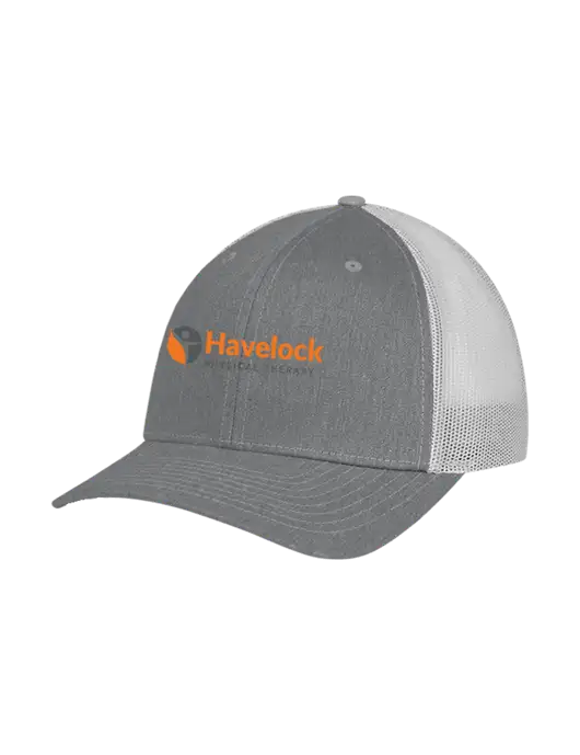 Richardson Adjustable Snapback Original 112 Trucker Cap Heather Grey w/Light Grey Mesh w/Havelock Logo