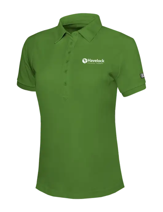 OGIO Womens Dark Kelly Green Jewel Polo w/Havelock Logo
