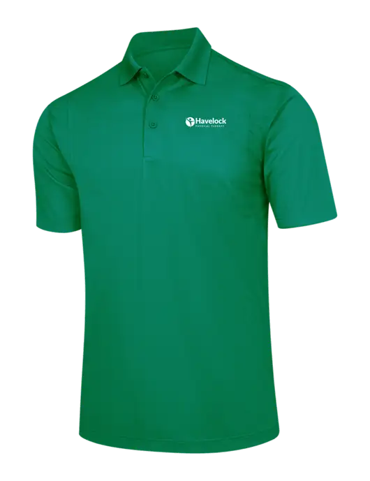 Kelly Green Micropique Sport-Wick Polo w/Havelock Logo