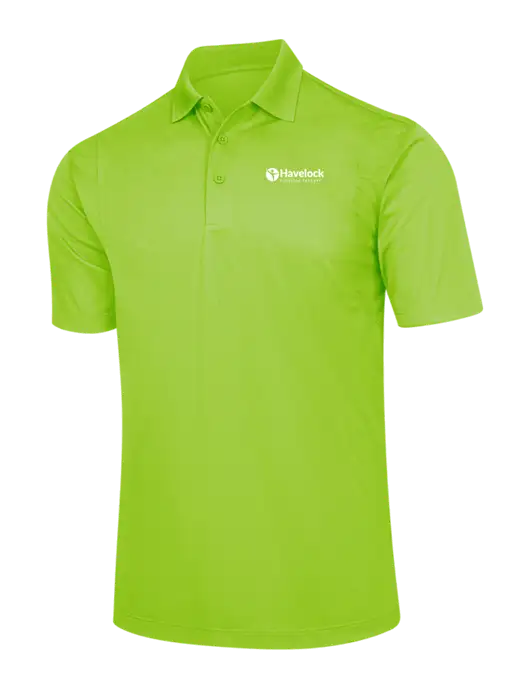 Lime Green Micropique Sport-Wick Polo w/Havelock Logo
