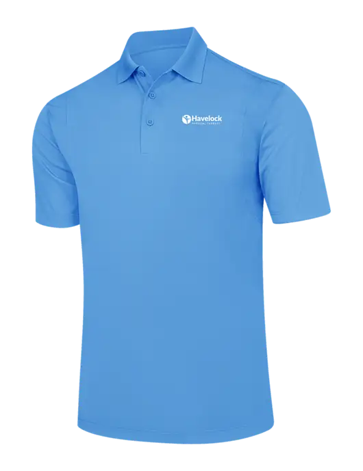 Carolina Blue Micropique Sport-Wick Polo w/Havelock Logo
