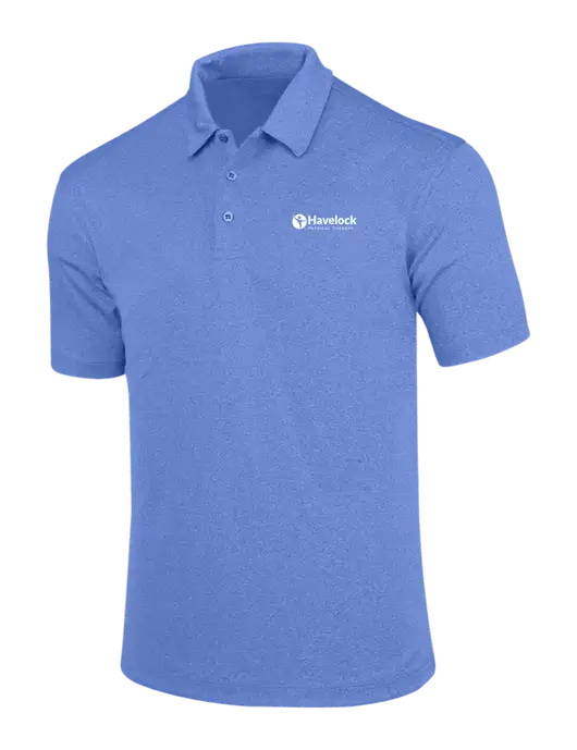 Light Royal Trace Heather Polo w/Havelock Logo