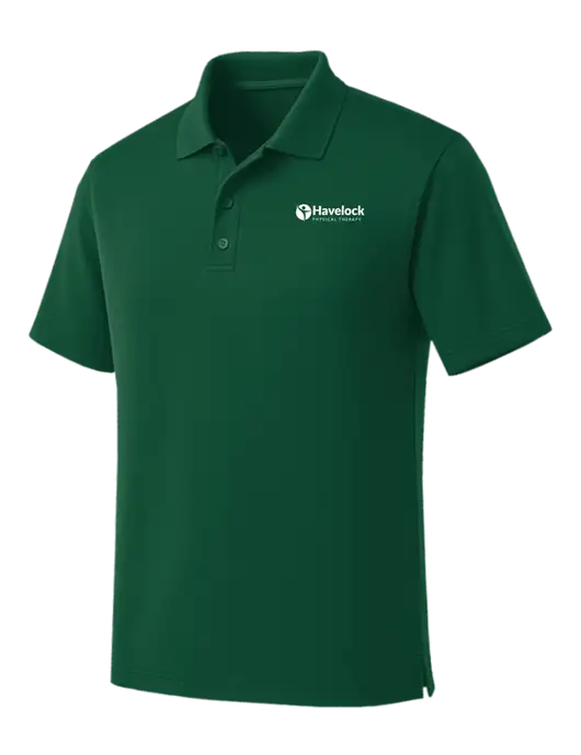 Dark Green Dry Zone UV Micro Mesh Polo w/Havelock Logo