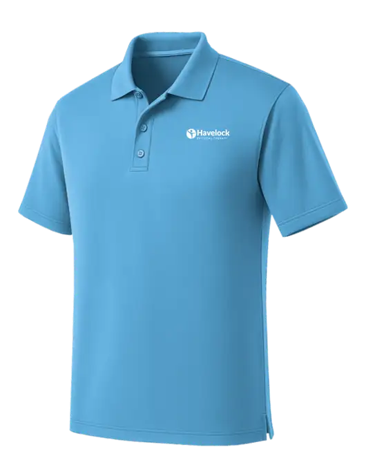 Carolina Blue Dry Zone UV Micro Mesh Polo w/Havelock Logo
