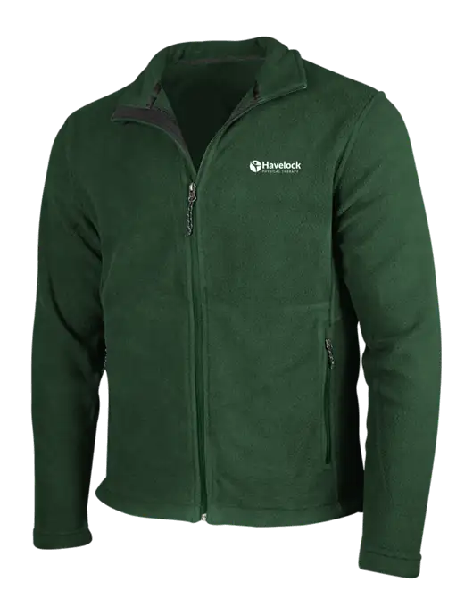 Dark Green Fleece Jacket w/Havelock Logo
