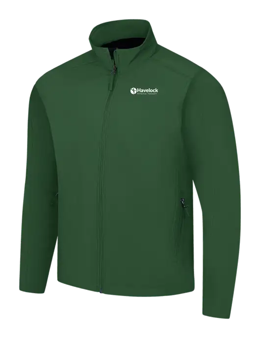 Dark Green Core Soft Shell Jacket w/Havelock Logo
