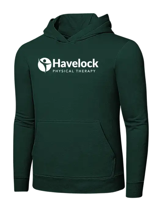 Dark Green 7.8 oz Ring Spun Hooded Sweatshirt w/Havelock Logo