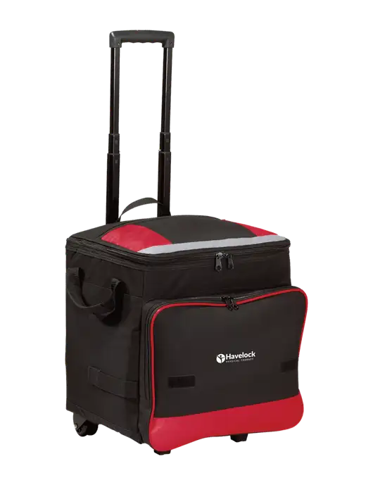 Red Rolling Cooler w/Havelock Logo