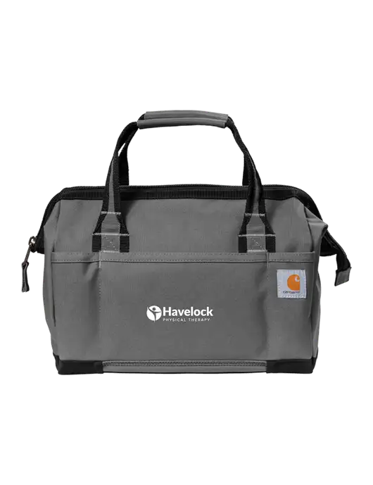 Carhartt Foundry Series 14” Grey Tool Bag w/Havelock Logo