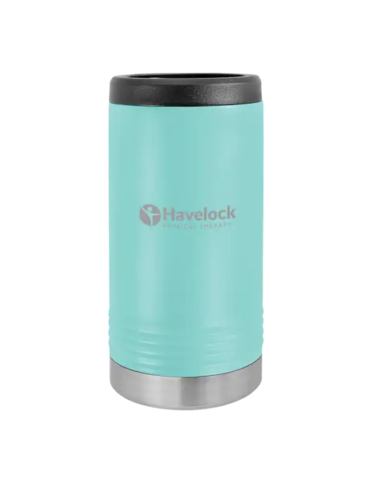 Polar Camel Powder Coated Seafoam Vacuum Insulated Slim Beverage Holder w/Havelock Logo