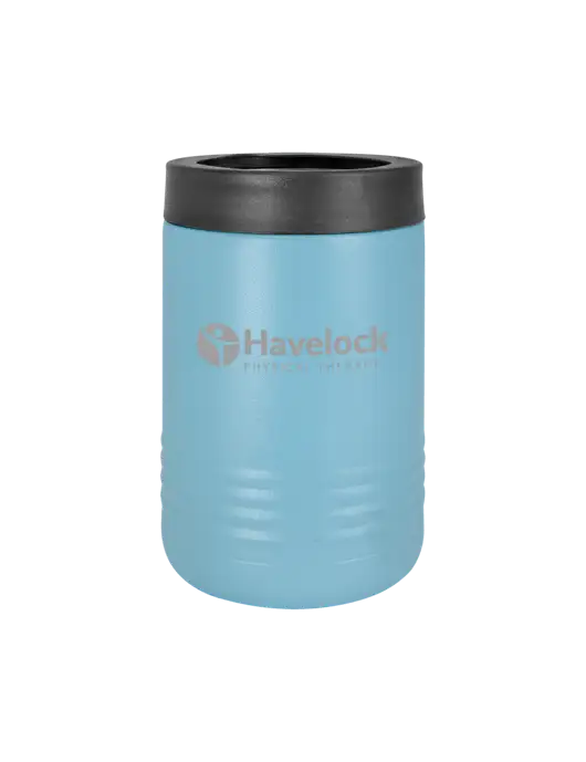 Polar Camel 12 oz Powder Coated Light Blue Vacuum Insulated Beverage Holder w/Havelock Logo