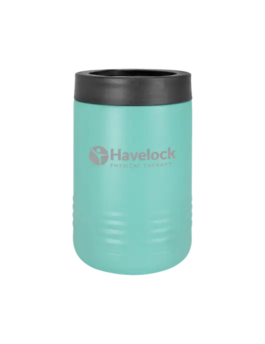 Polar Camel 12 oz Powder Coated Seafoam Vacuum Insulated Beverage Holder w/Havelock Logo
